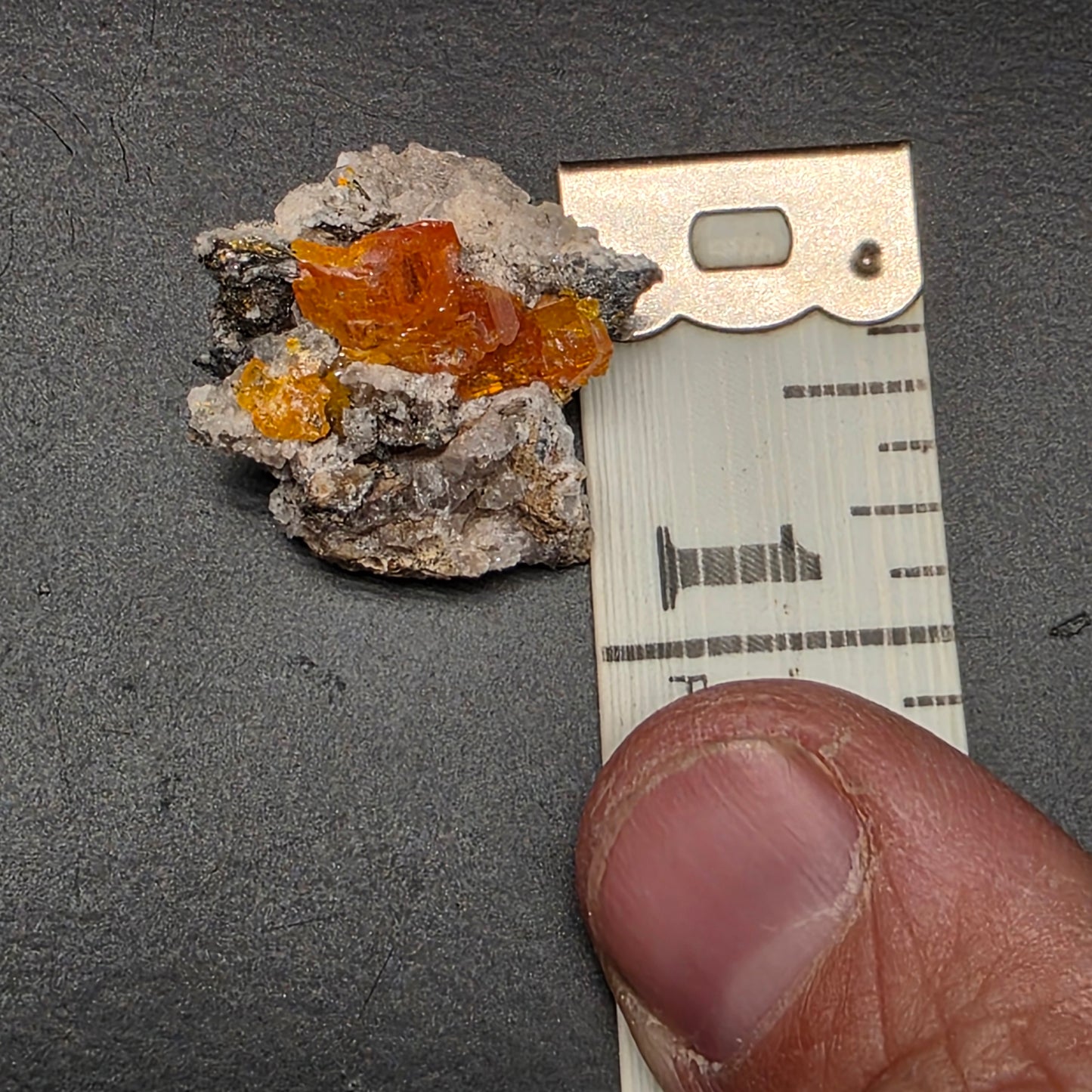 Arizona Wulfenite Rock | Orange Crystals | South Geronimo Mine | La Paz County | Arizona | Raw Stone