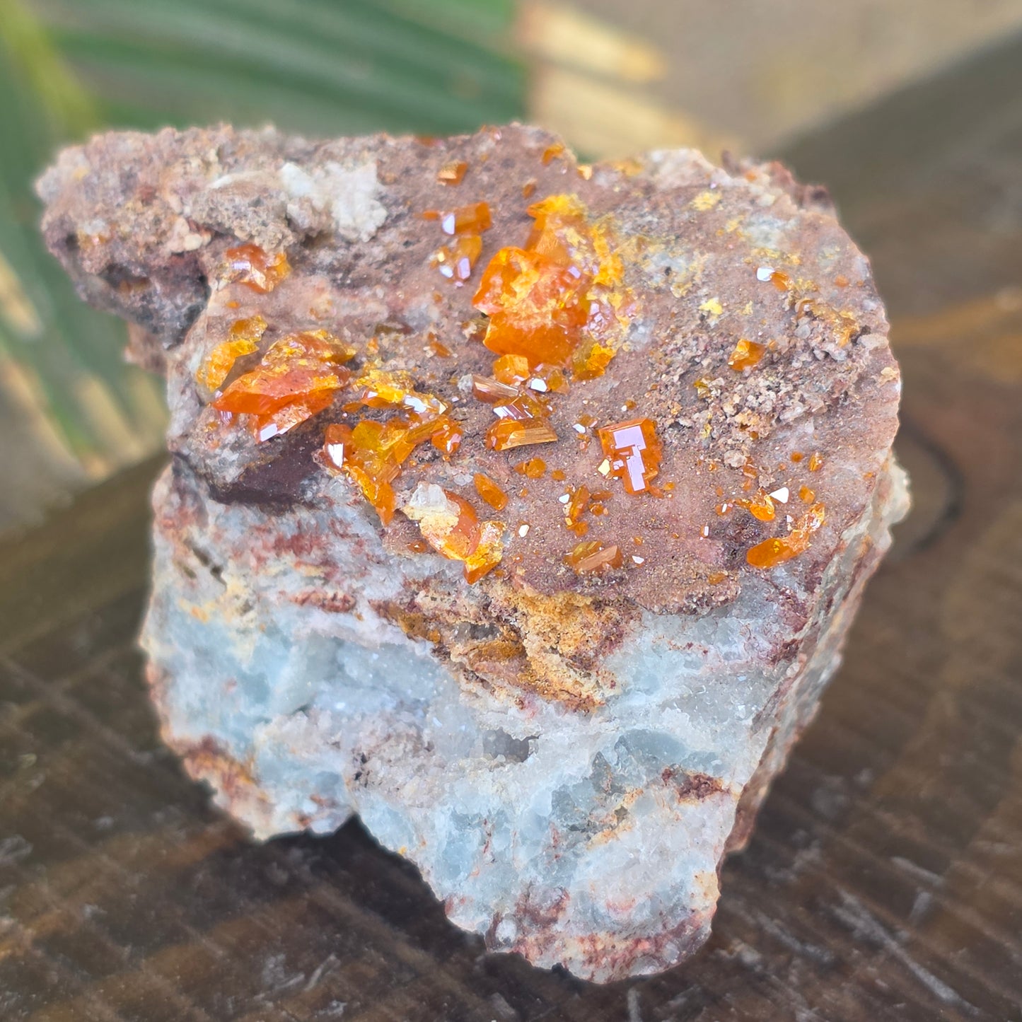 Arizona Wulfenite Fluorite Specimen | Fluorescent Minerals, Red Cloud Mine Natural Stone