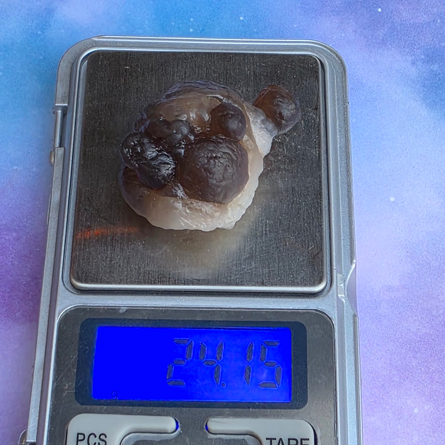 Truffle Chalcedony Rock Specimen, Raw Natural Mineral with Botryoidal Shape from Morocco