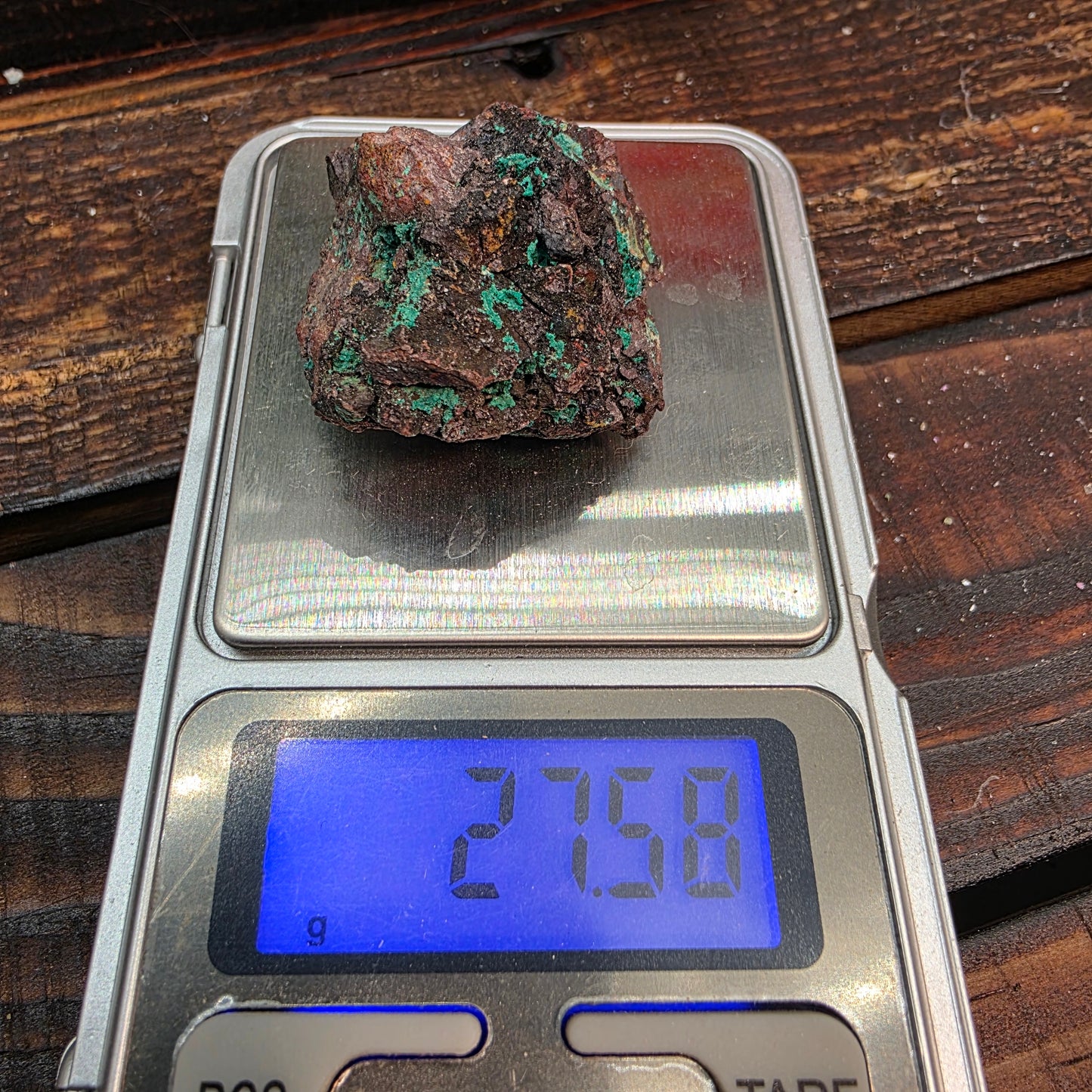 Copper Ore Rock Specimen | Planet Mine | Arizona | Raw Malachite Stone | 27.58g