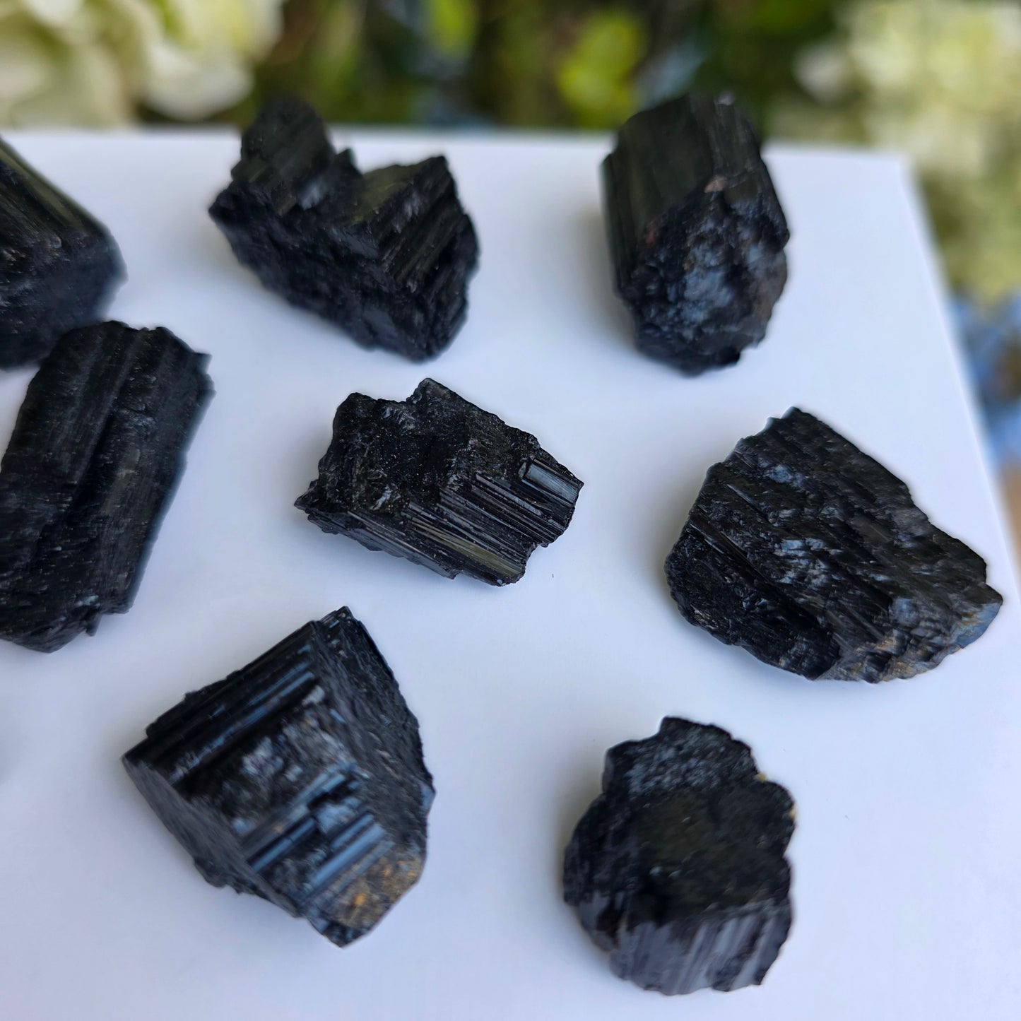 Wholesale Black Tourmaline / Natural Schorl, Lot of 10 Small Pieces, 72 g Total
