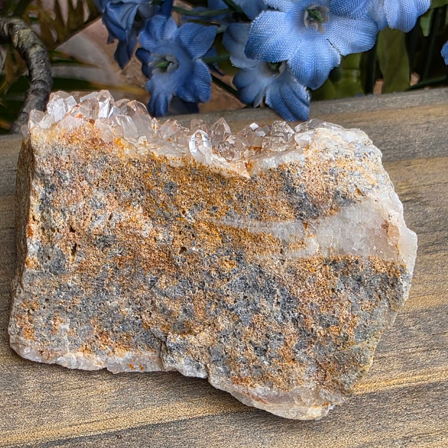 Arkansas Quartz Crystal Cluster: Raw Mineral Specimen, Hand Mined (89.58 grams)