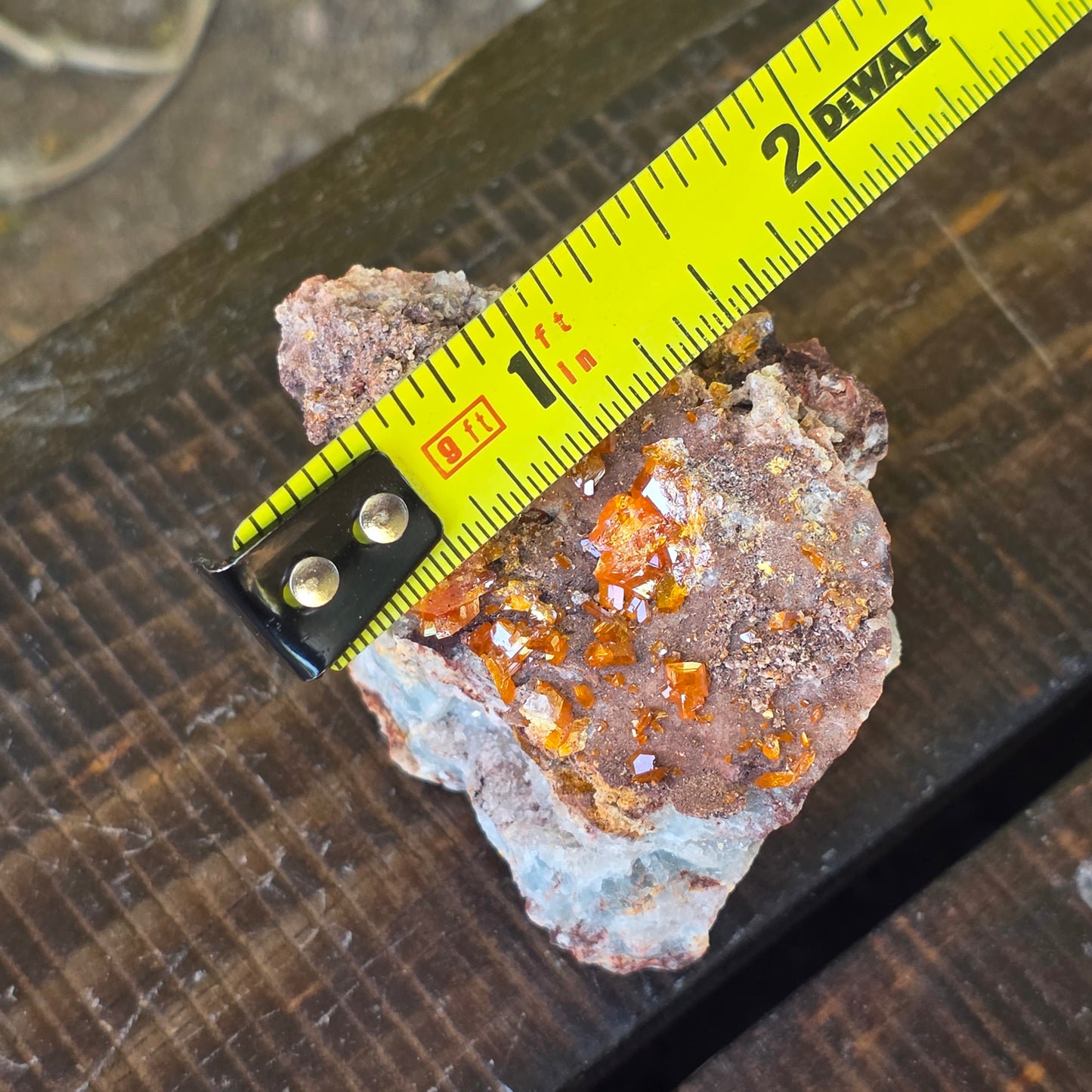 Arizona Wulfenite Fluorite Specimen | Fluorescent Minerals, Red Cloud Mine Natural Stone