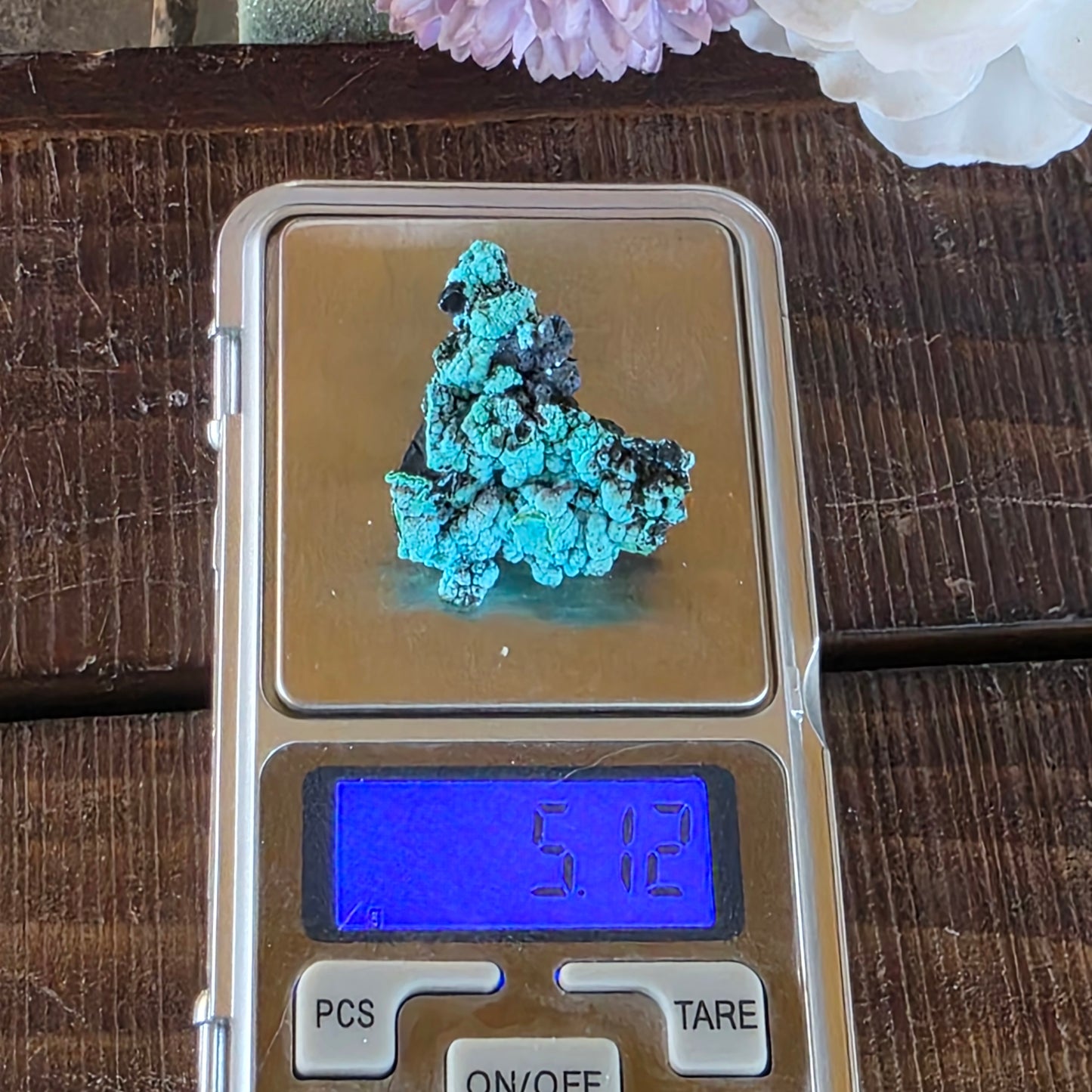 Chrysocolla Rock Specimen | Planet Mine, Arizona | Natural Raw Blue Color Stone | 5.12 g