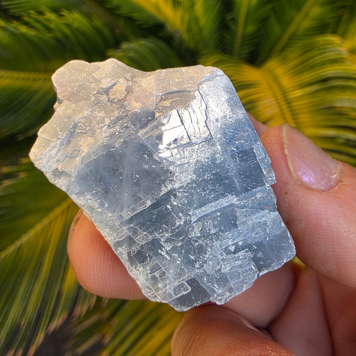 Blue Calcite Rock Specimen | Natural Crystal Mineral | 44.26 g