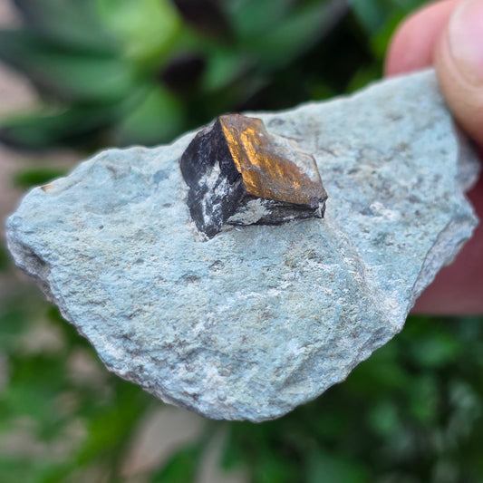 Limonite after Pyrite Cube on Matrix from the Harquahala Mountains, Arizona | Pseudomorph Rock Specimen | 20 g | Raw Stone | Geology Gift