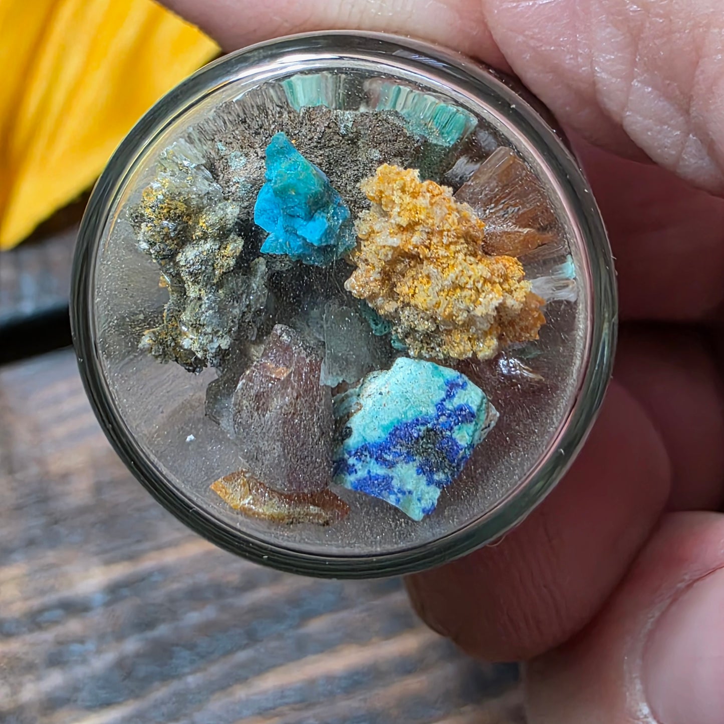 Arizona Rocks! Mini AZ Mineral Mix in Glass Jar, Raw Rough Natural Rock Pieces, Small Geology Gift