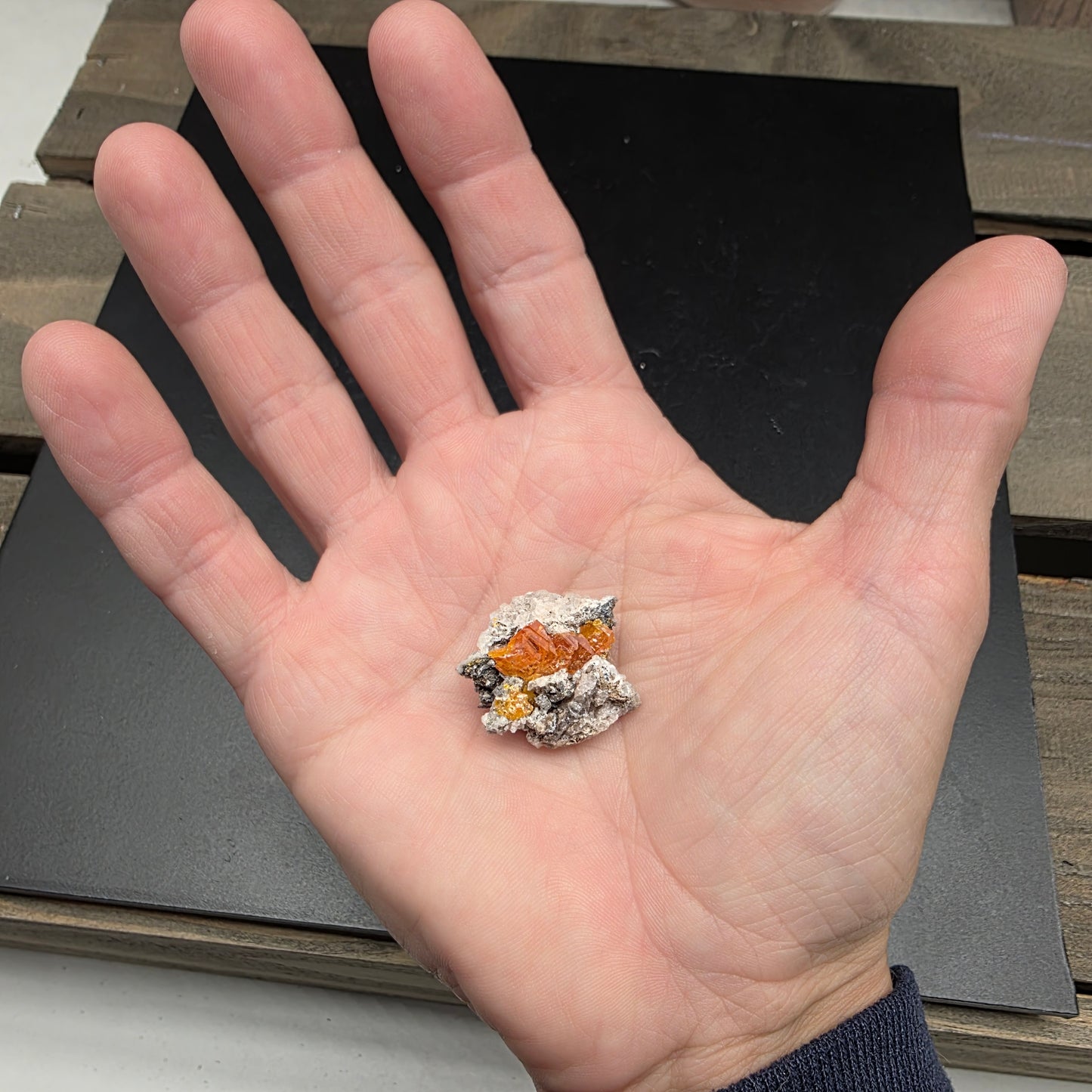 Arizona Wulfenite Rock | Orange Crystals | South Geronimo Mine | La Paz County | Arizona | Raw Stone