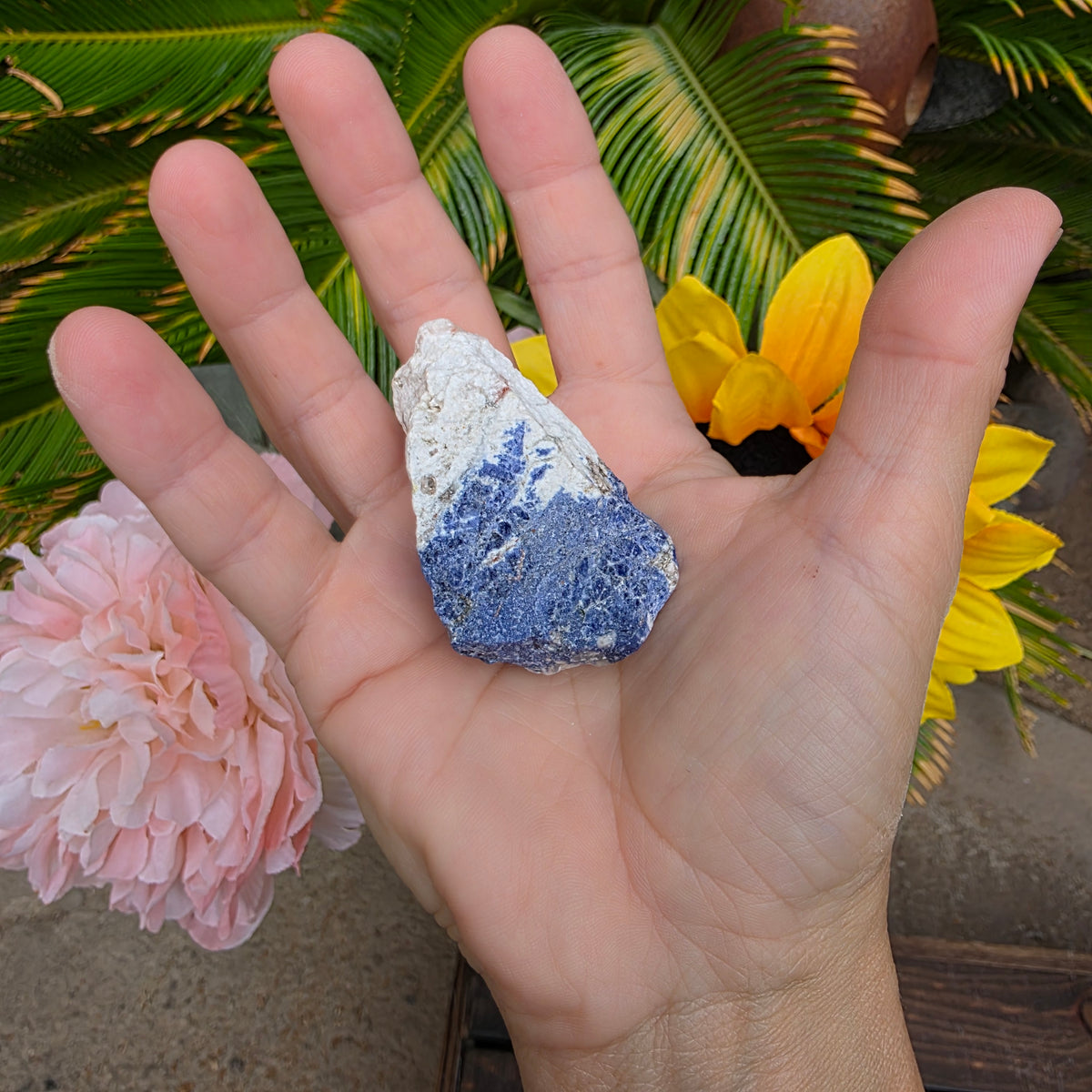 Sodalite Rock Specimen | Raw Natural Mineral | 42.85 g
