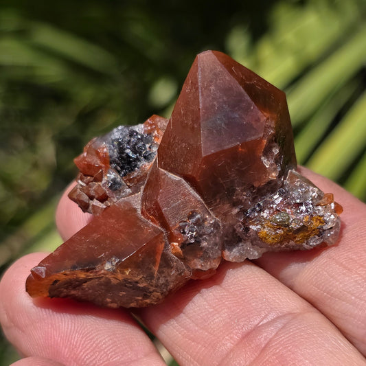 Stunning Red Quartz Crystal Specimen from Morocco | Rough Mineral Sample | 20.96 grams