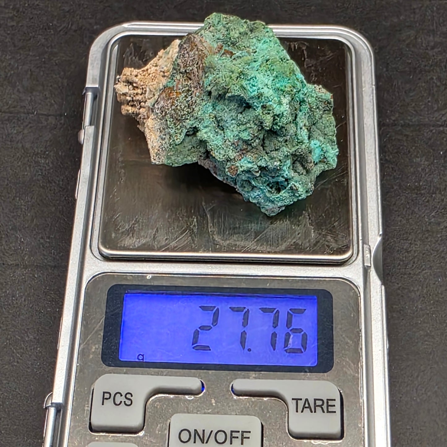 Green Copper Ore Rock Specimen | Jerome, Arizona | Raw Copper Carbonate Stone | 27.76 g
