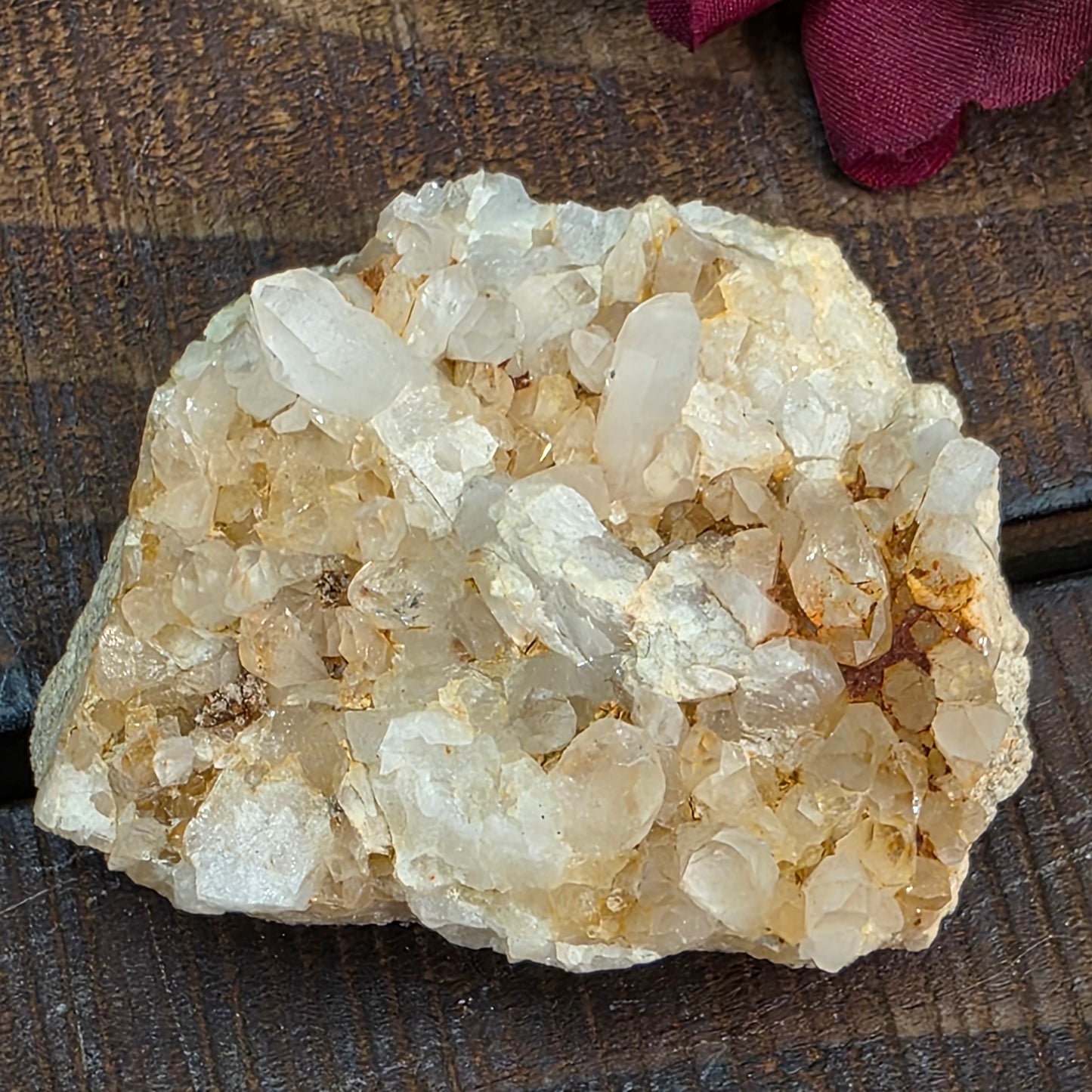 Arkansas Quartz Crystal Cluster: Raw Mineral Specimen, Hand Mined (63.81 grams)