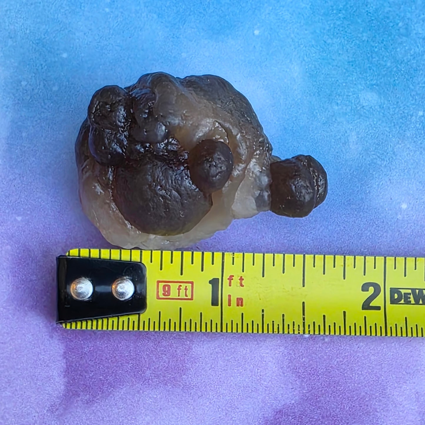 Truffle Chalcedony Rock Specimen, Raw Natural Mineral with Botryoidal Shape from Morocco