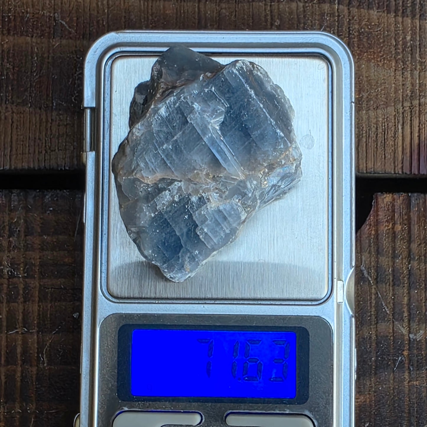 Blue Calcite Rock Specimen | Raw Natural Crystal Mineral | 71.63 g