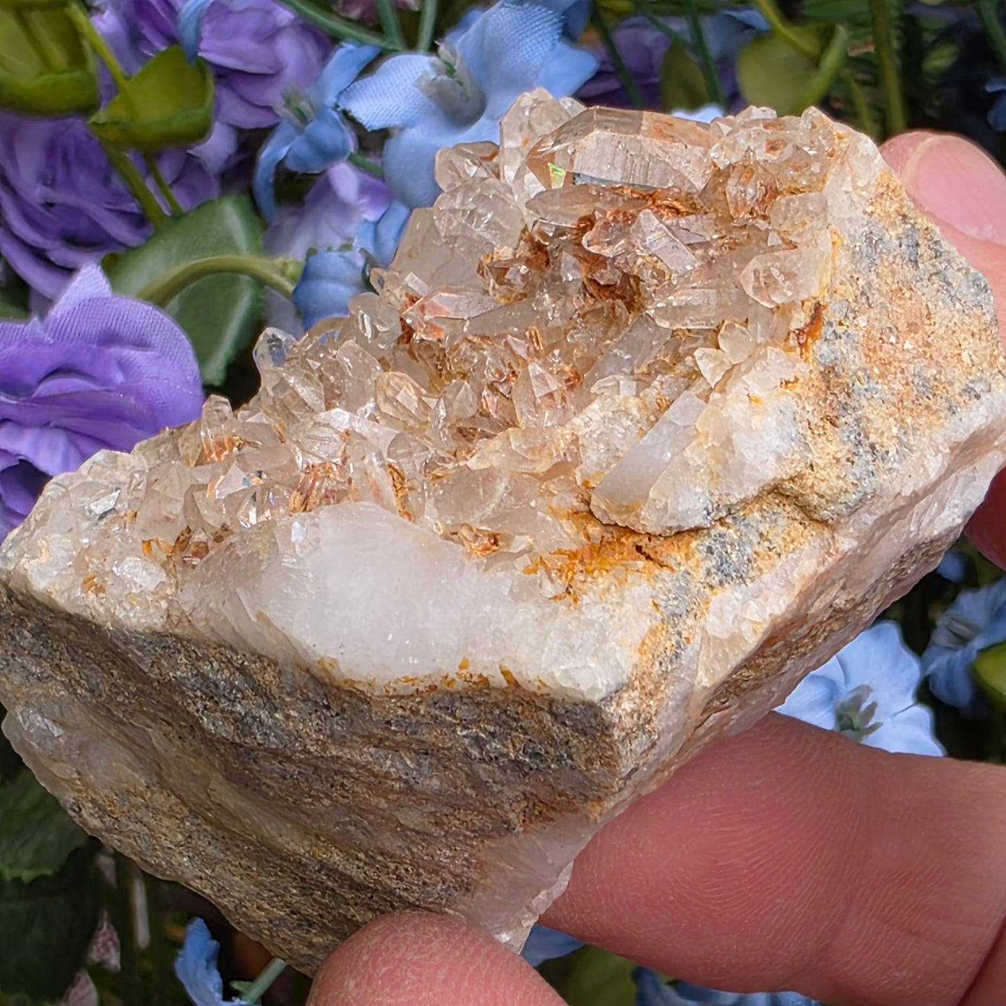 Arkansas Quartz Crystal Cluster: Raw Mineral Specimen, Hand Mined (89.58 grams)