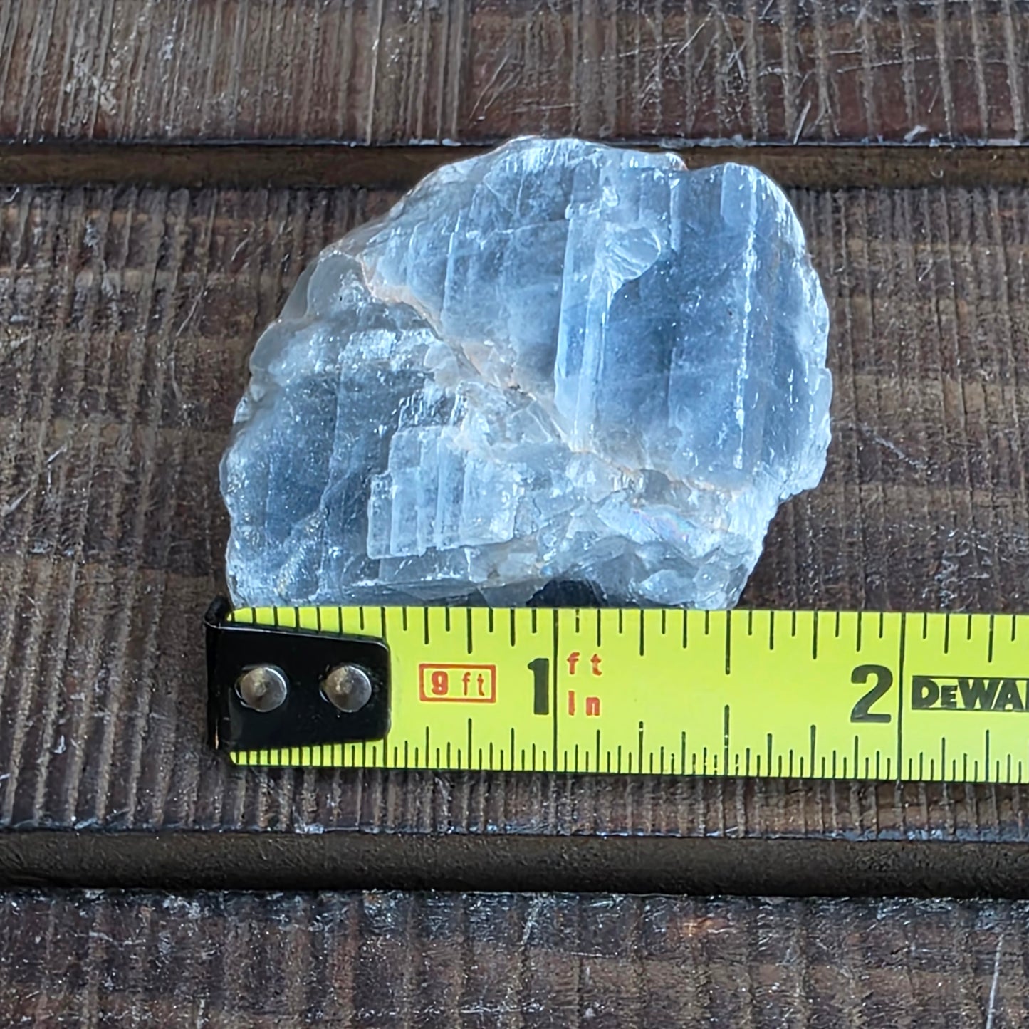 Blue Calcite Rock Specimen | Raw Natural Crystal Mineral | 71.63 g