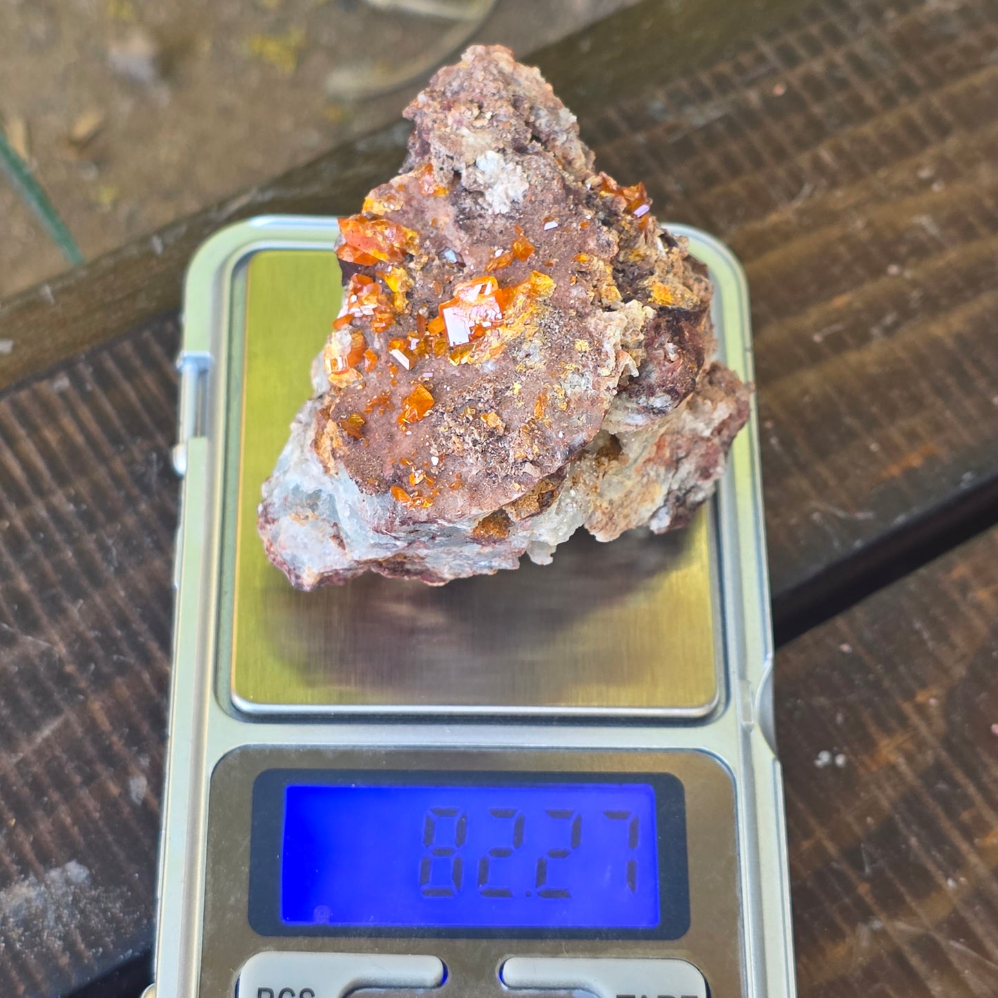 Arizona Wulfenite Fluorite Specimen | Fluorescent Minerals, Red Cloud Mine Natural Stone