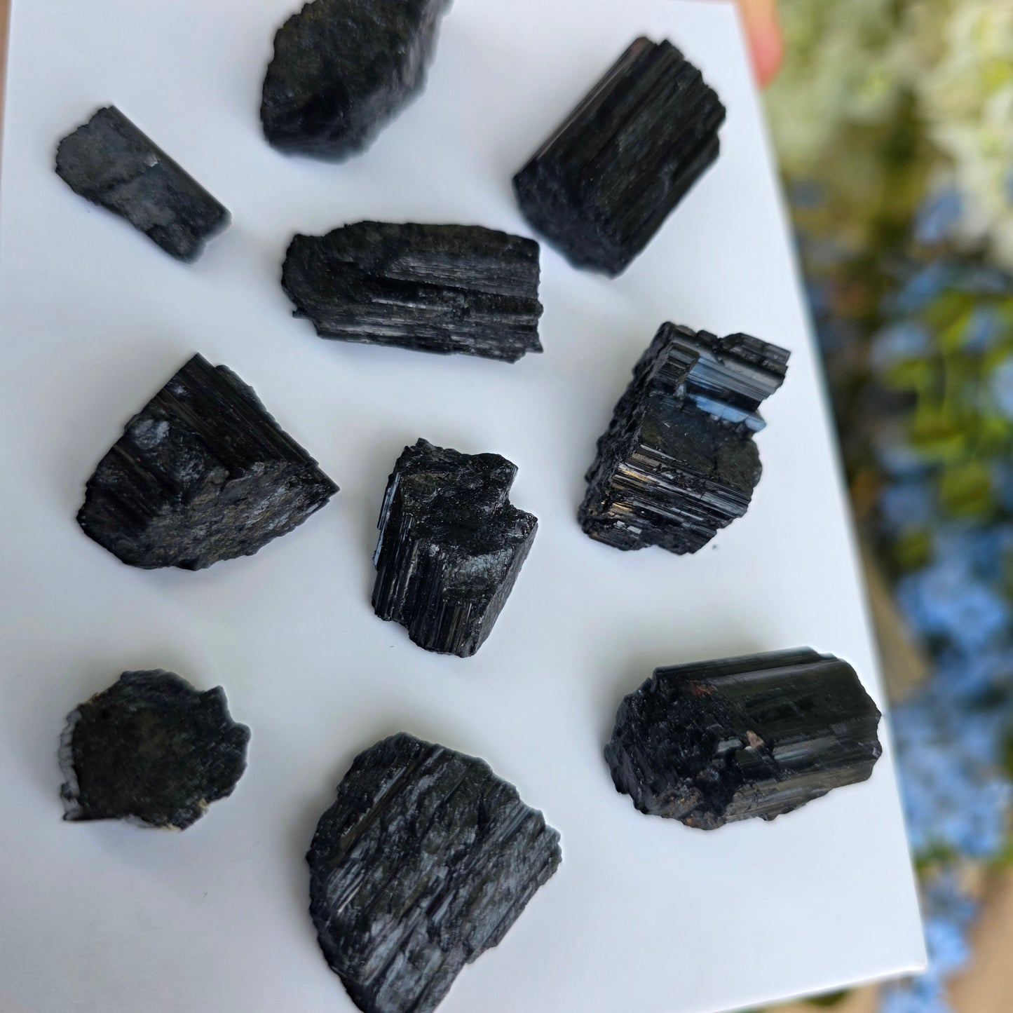 Wholesale Black Tourmaline / Natural Schorl, Lot of 10 Small Pieces, 72 g Total