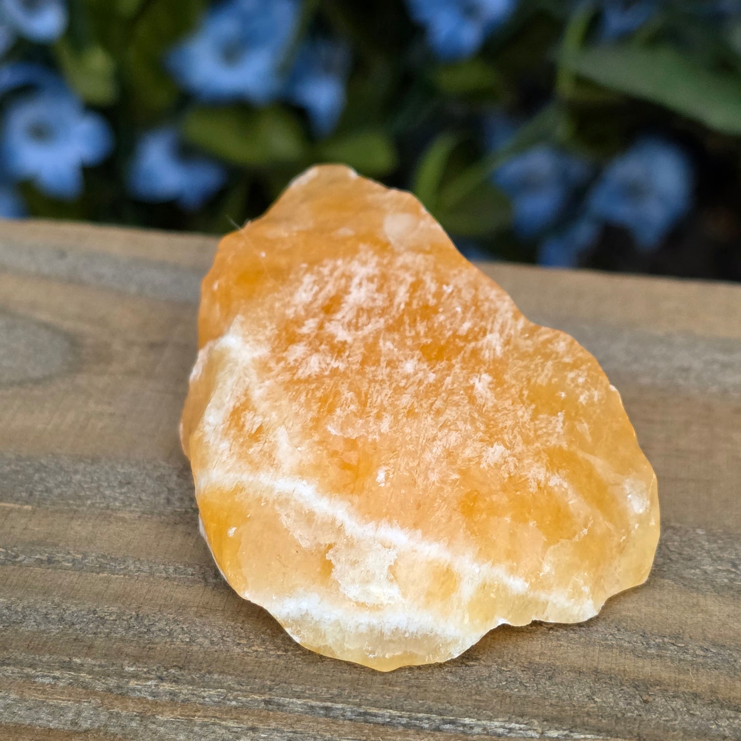 Orange Calcite Rock Specimen | Natural Crystal Mineral | 64.66 g