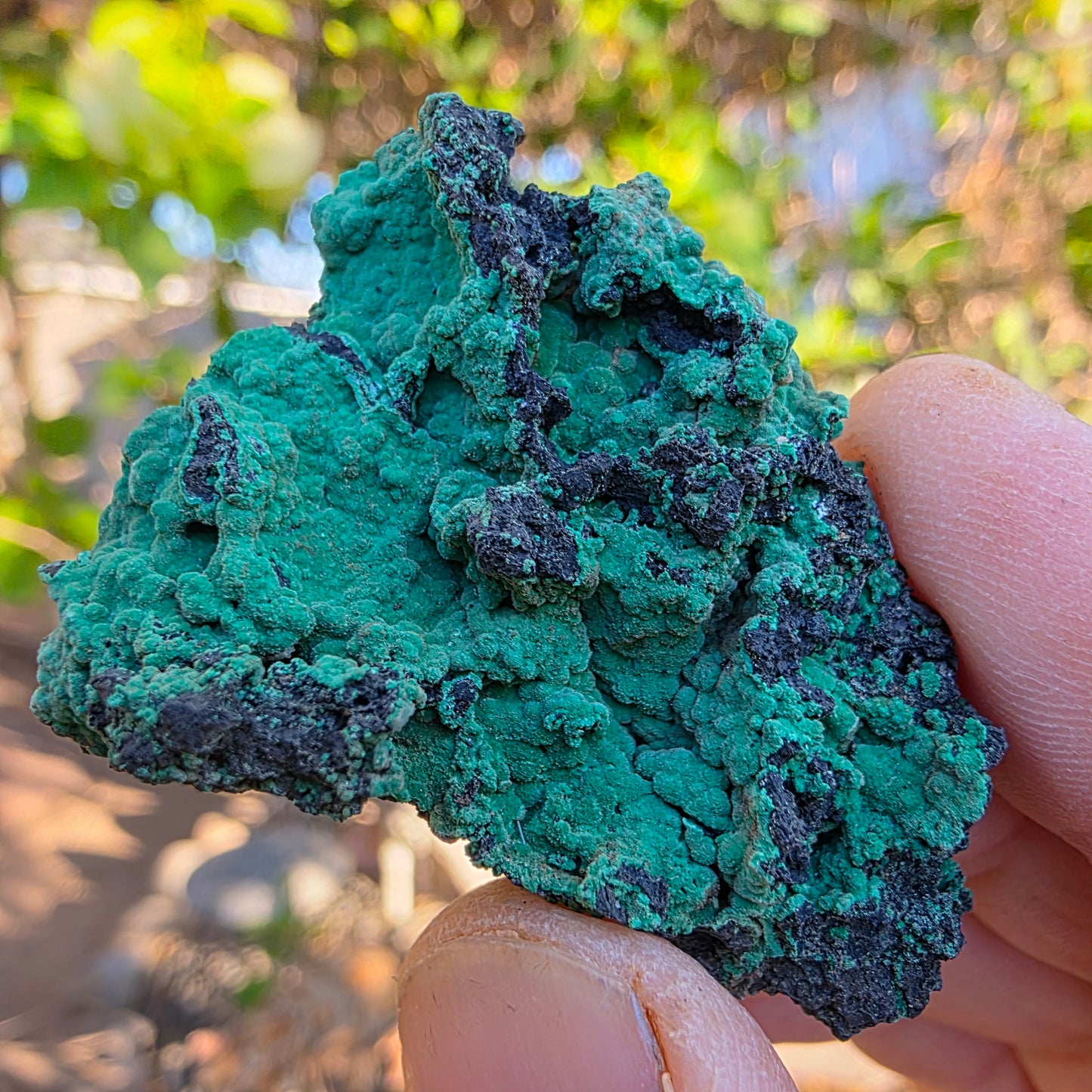 Copper Carbonate Mineral Specimen, Green Copper Ore Rock, Planet Mine, Arizona