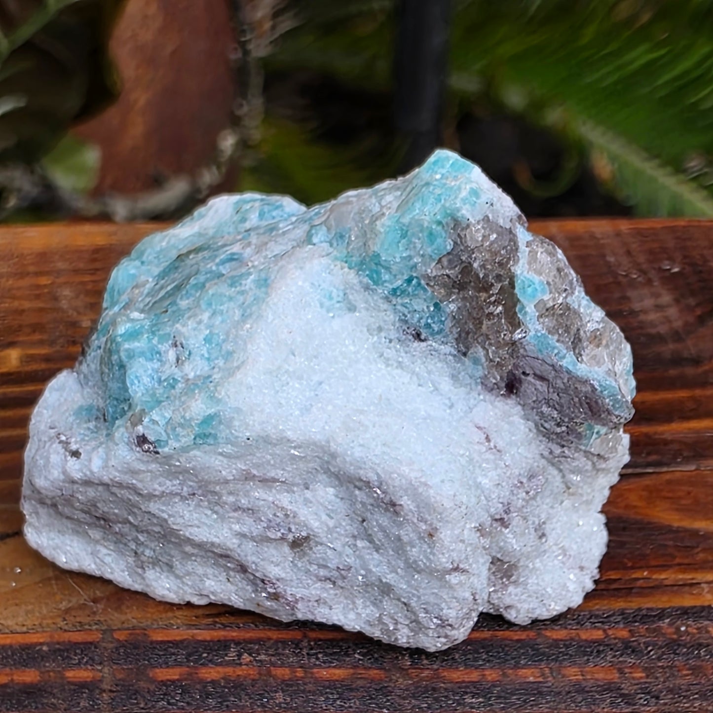 Amazonite with Smoky Quartz, White Quartz, and Mica Rock Specimen | Raw Natural Mineral | 33.44 g