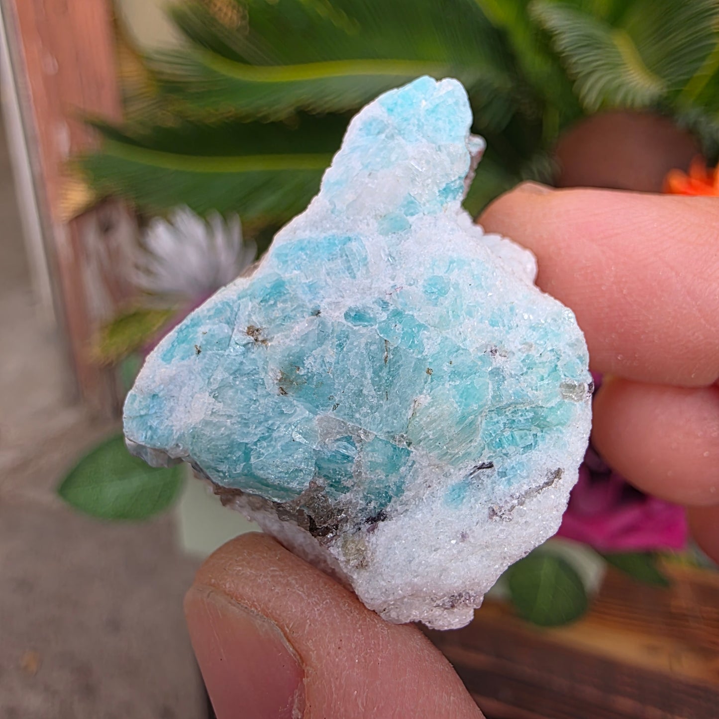 Amazonite with Smoky Quartz, White Quartz, and Mica Rock Specimen | Raw Natural Mineral | 33.44 g