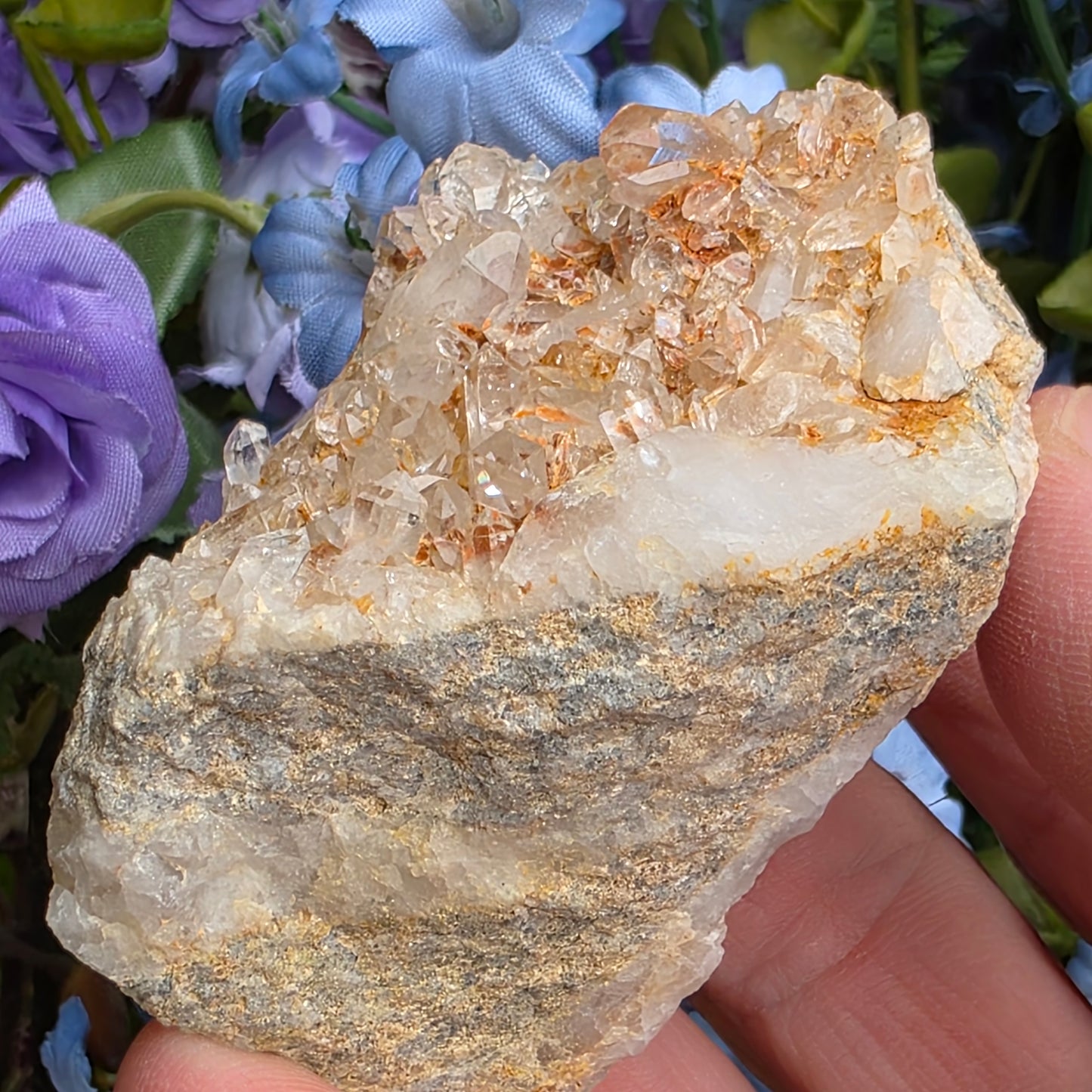 Arkansas Quartz Crystal Cluster: Raw Mineral Specimen, Hand Mined (89.58 grams)