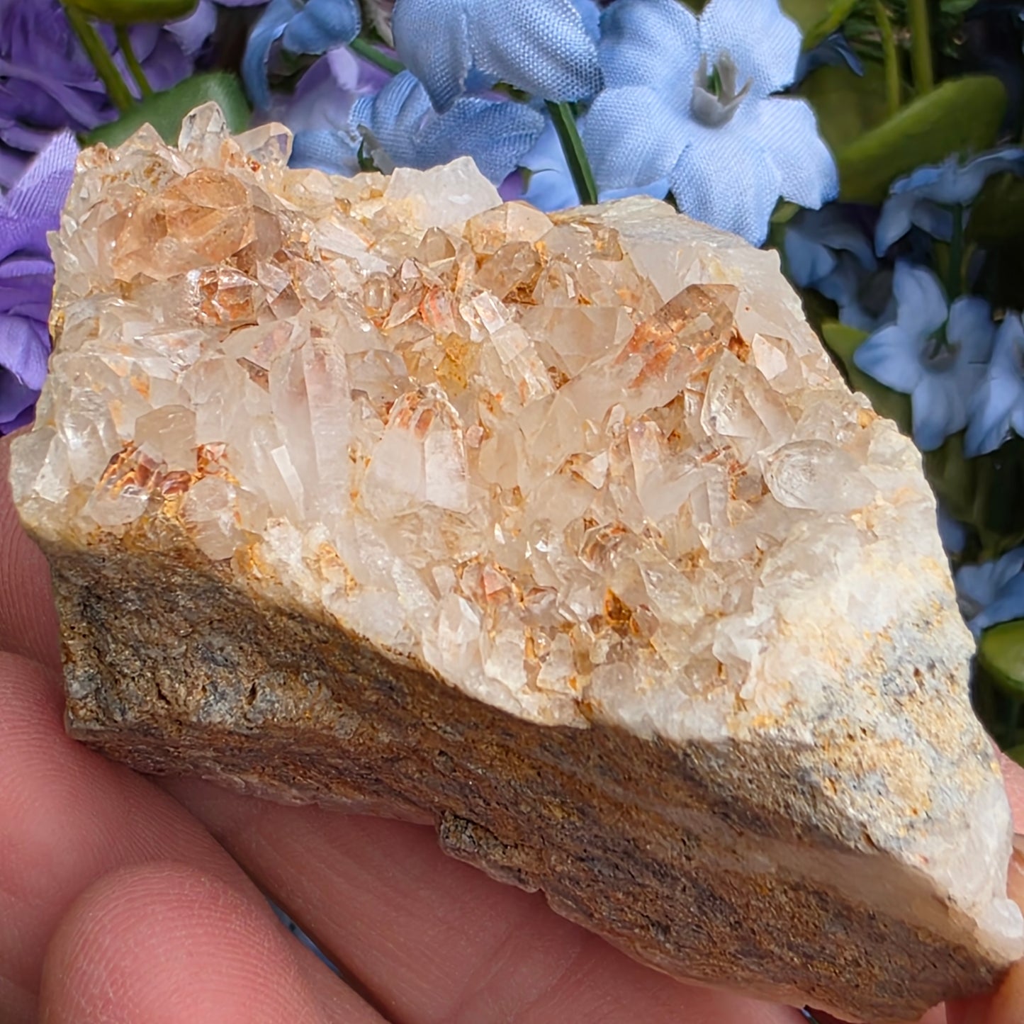 Arkansas Quartz Crystal Cluster: Raw Mineral Specimen, Hand Mined (89.58 grams)