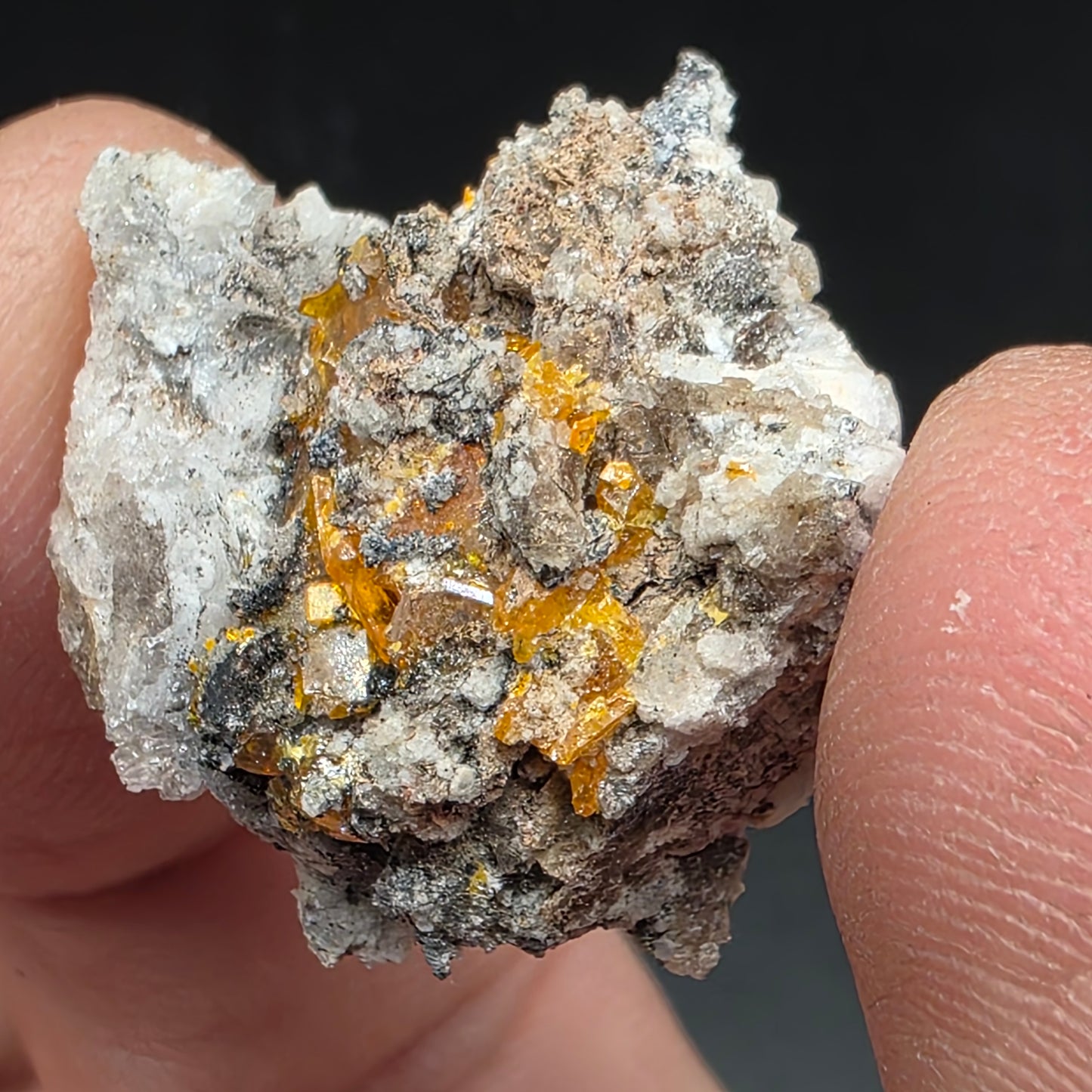 Arizona Wulfenite Rock | Orange Crystals | South Geronimo Mine | La Paz County | Arizona | Raw Stone