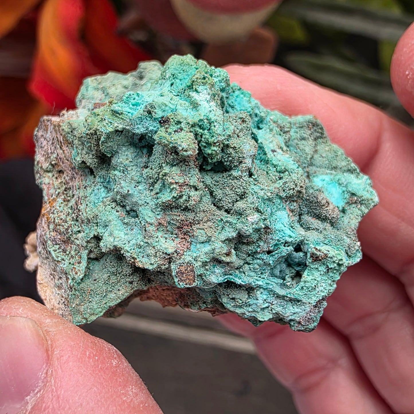 Green Copper Ore Rock Specimen | Jerome, Arizona | Raw Copper Carbonate Stone | 27.76 g