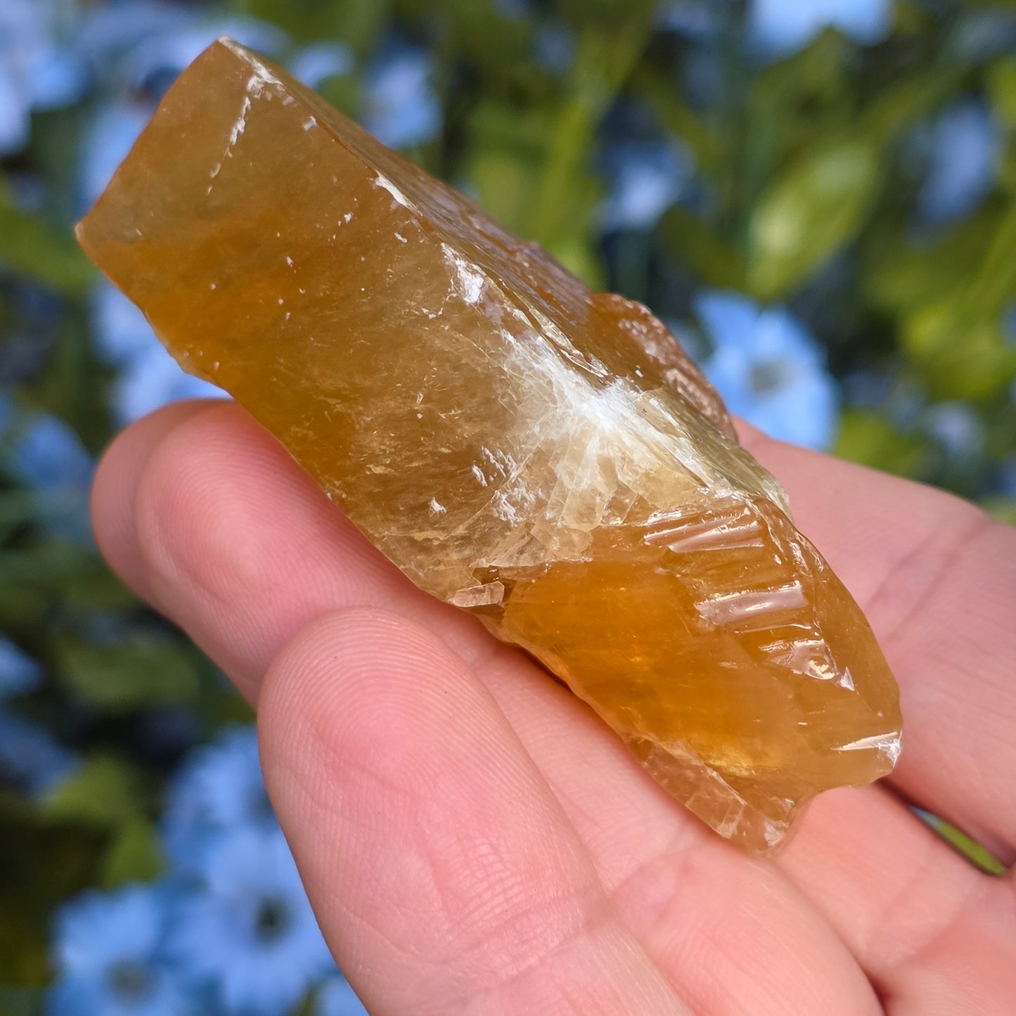 Honey Calcite Rock Specimen | Natural Crystal Mineral | 65.68 g