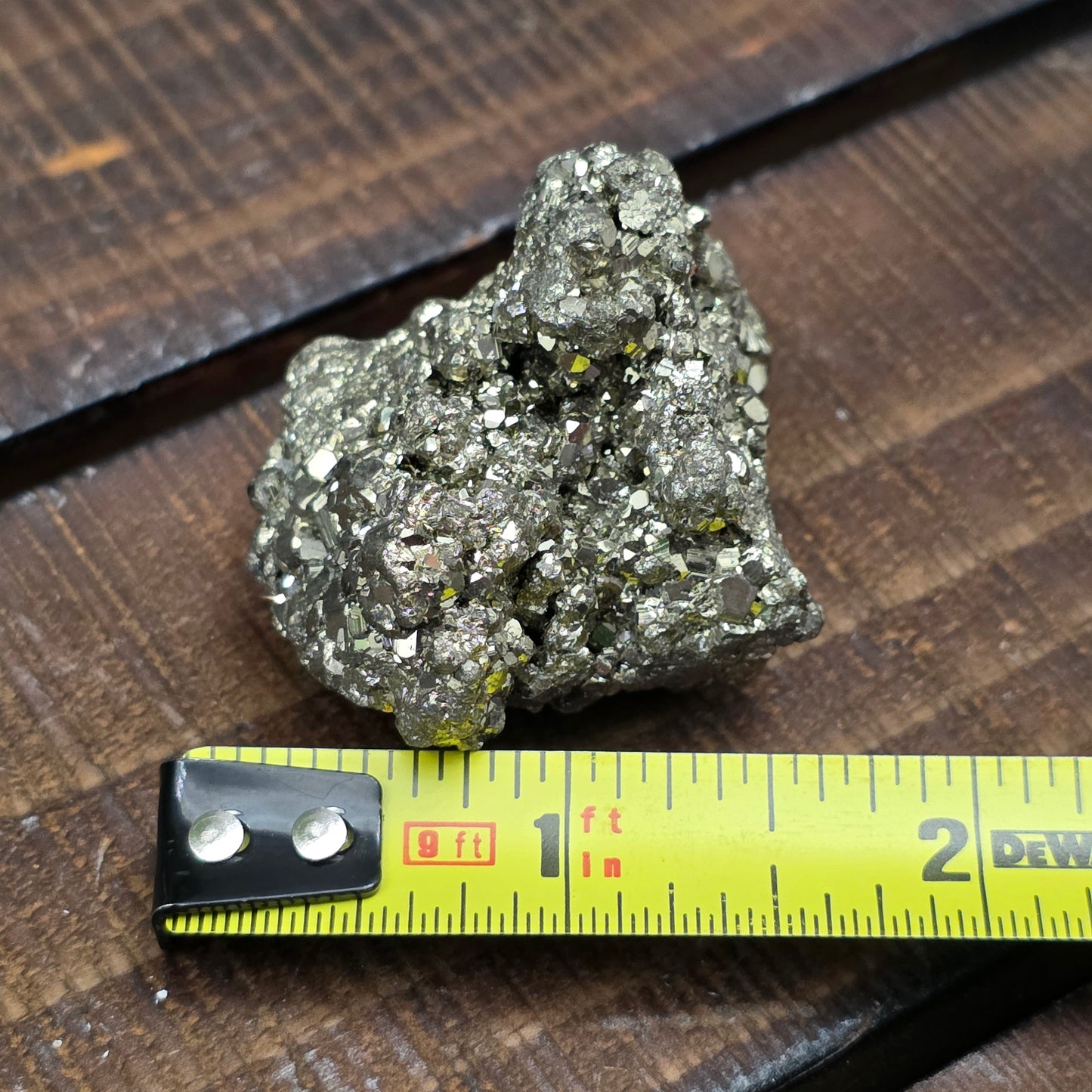 Pyrite Cluster Rock Specimen | Raw Natural Crystal Mineral | Fool's Gold | 67.92 g