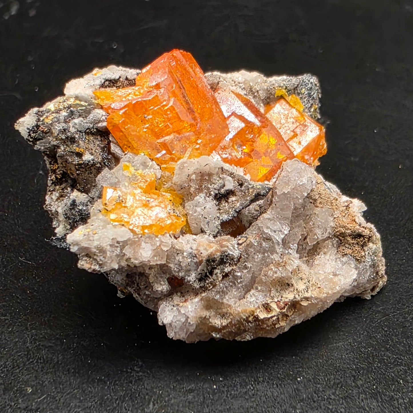 Arizona Wulfenite Rock | Orange Crystals | South Geronimo Mine | La Paz County | Arizona | Raw Stone