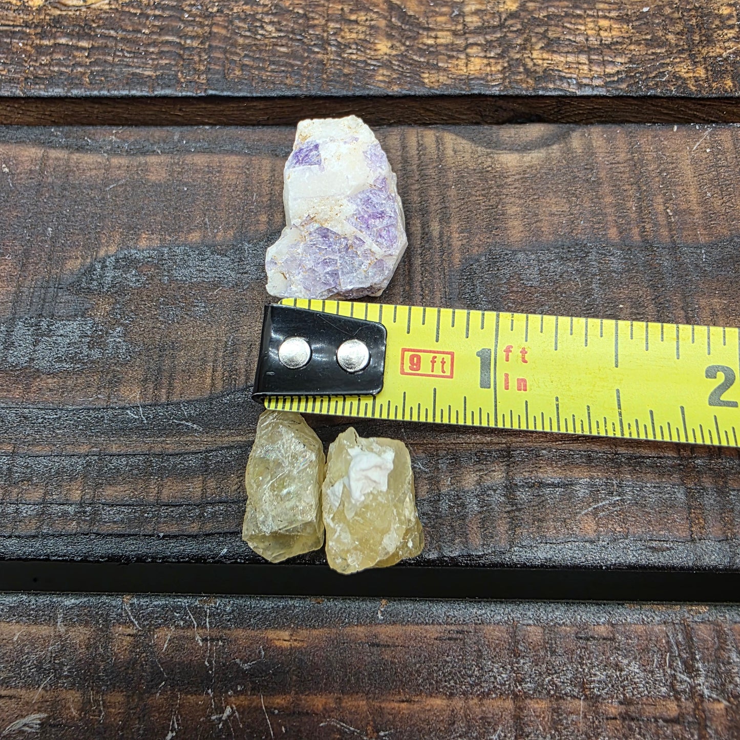 Illinois Fluorite Specimens | Yellow Purple Raw Stones | Hardin County Minerals