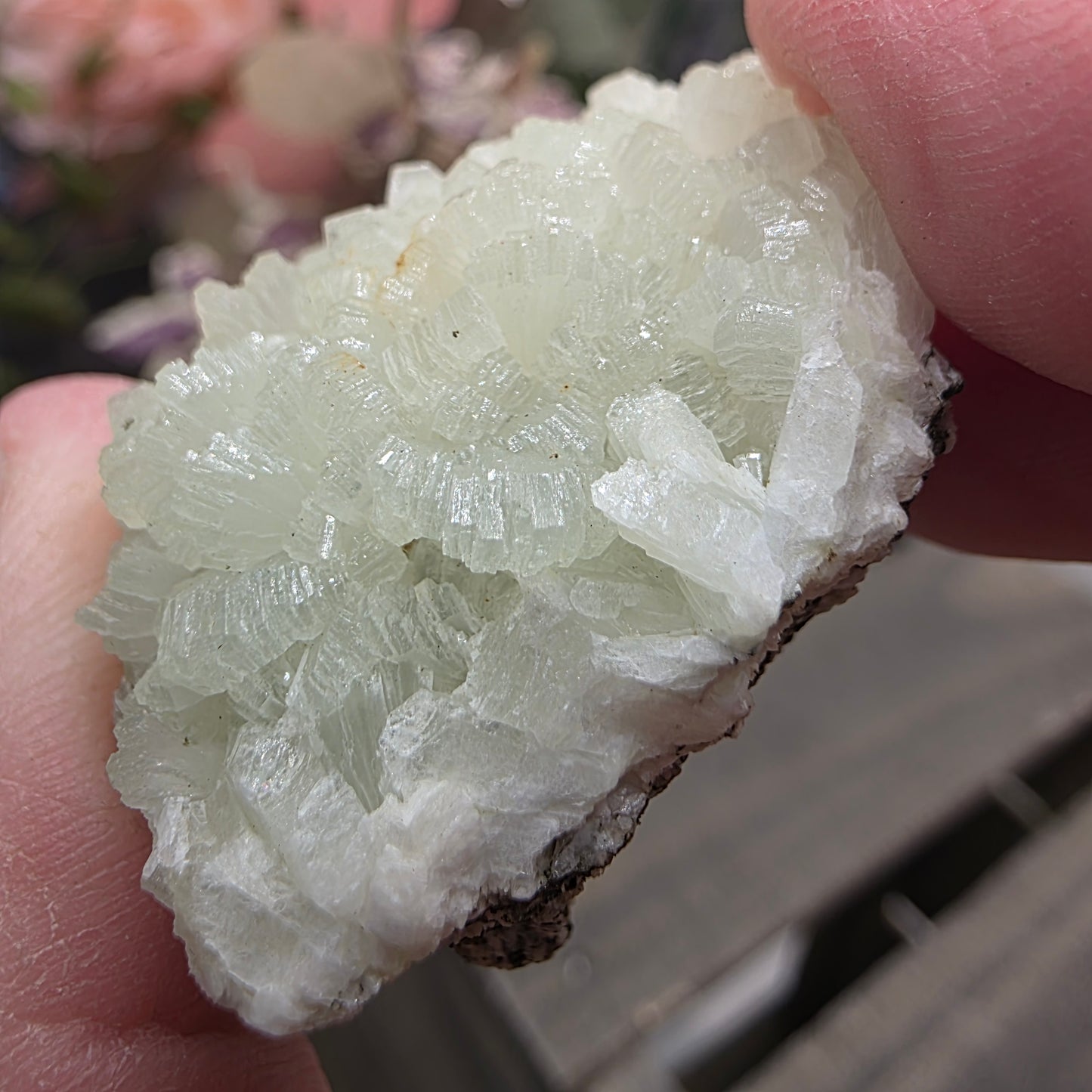 Light Green Prehnite Rock Specimen: Crystal Cluster from Morocco (37.28g)