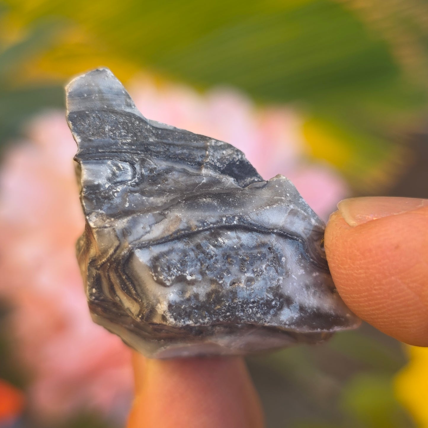 Zebra Calcite Rock Specimen | Natural Crystal Mineral | 27 Grams