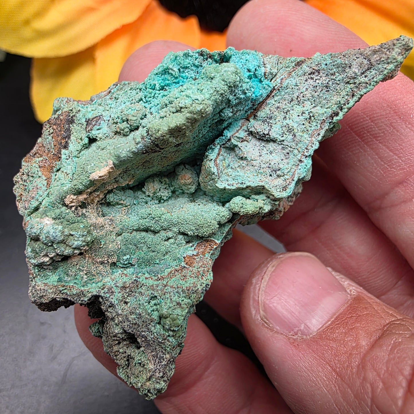 Copper Carbonate Rock Specimen | Light Green Copper Ore Mineral | Jerome, Arizona | Raw Stone
