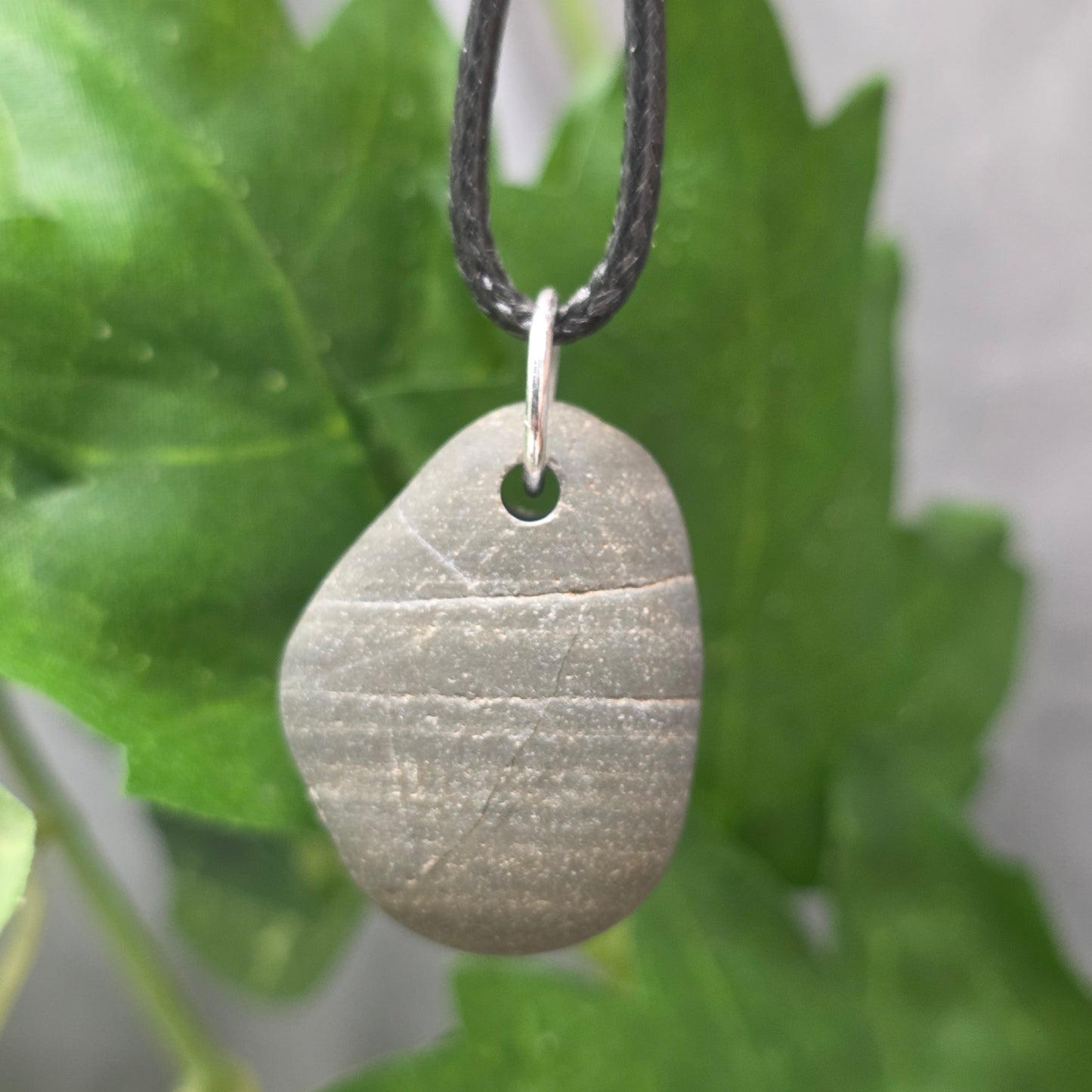Natural Sedimentary Rock Necklace | Handmade River Stone Pendant | Adventure Jewelry for Nature Lovers