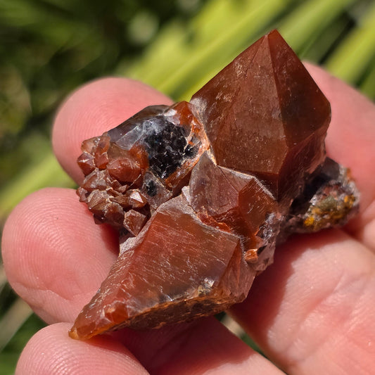 Stunning Red Quartz Crystal Specimen from Morocco | Rough Mineral Sample | 20.96 grams
