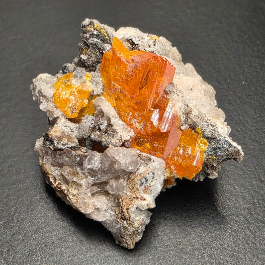 Arizona Wulfenite Rock | Orange Crystals | South Geronimo Mine | La Paz County | Arizona | Raw Stone