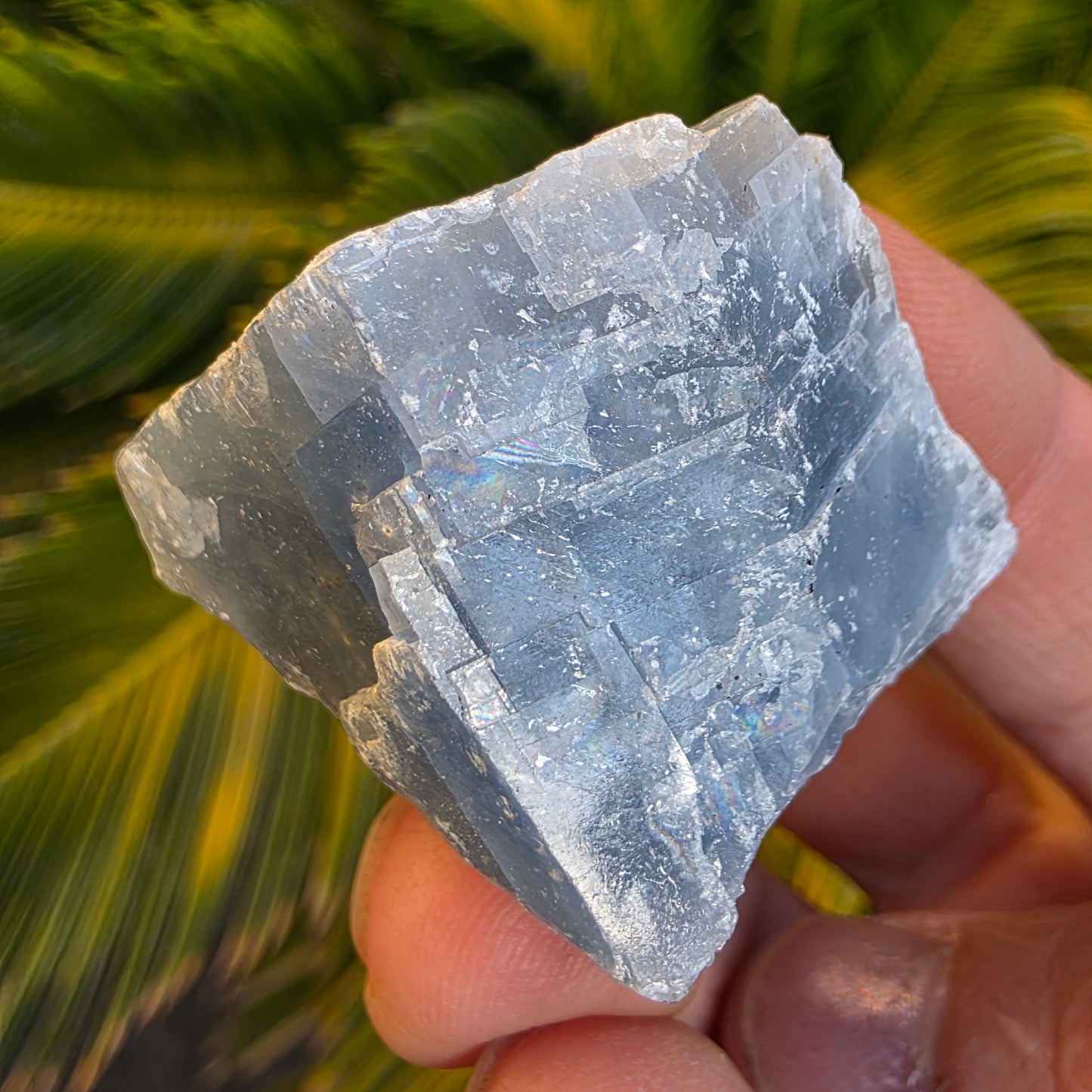 Blue Calcite Rock Specimen | Natural Crystal Mineral | 44.26 g
