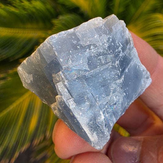 Blue Calcite Rock Specimen | Natural Crystal Mineral | 44.26 g