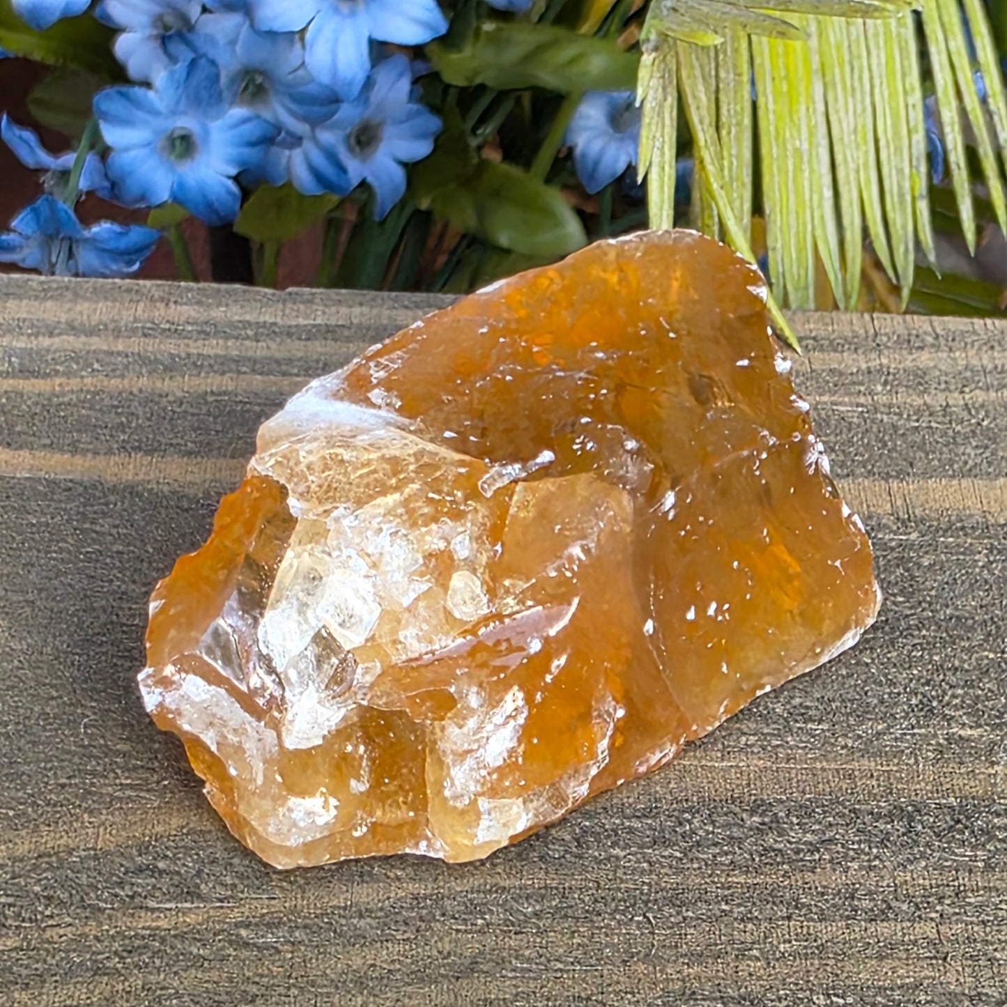 Honey Calcite Rock Specimen | Natural Crystal Mineral | 65.68 g