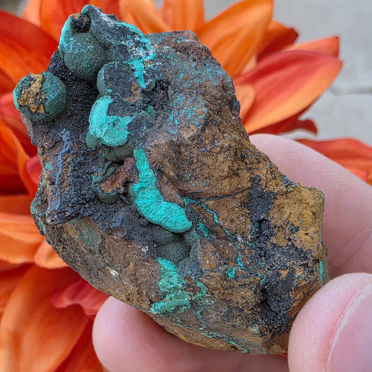 Malachite Copper Ore Rock Specimen | Planet Mine | Arizona | Natural Raw Stone | 59 g