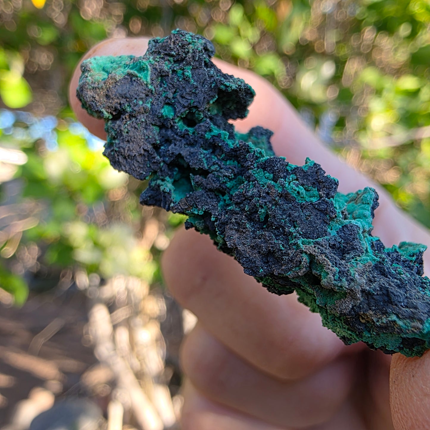 Copper Carbonate Mineral Specimen, Green Copper Ore Rock, Planet Mine, Arizona