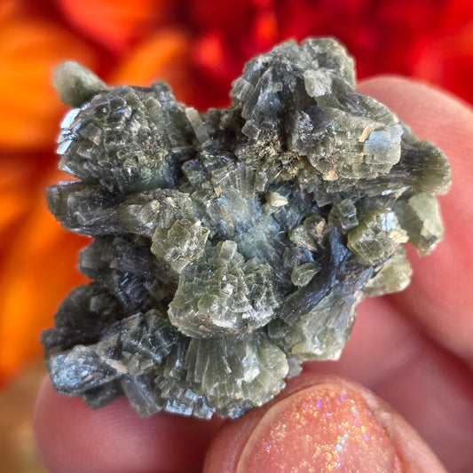 Prehnite Rock Specimen | Green Crystals | Natural Mineral from Morocco, Imilchil Region | Geology Gift