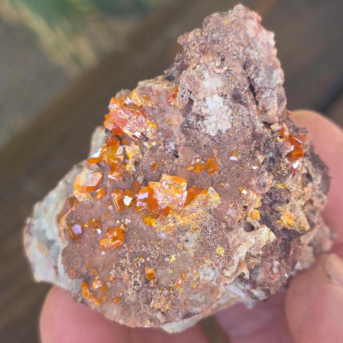 Arizona Wulfenite Fluorite Specimen | Fluorescent Minerals, Red Cloud Mine Natural Stone