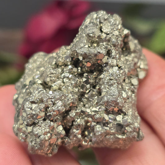 Pyrite Cluster Rock Specimen | Raw Natural Crystal Mineral | Fool's Gold | 67.92 g