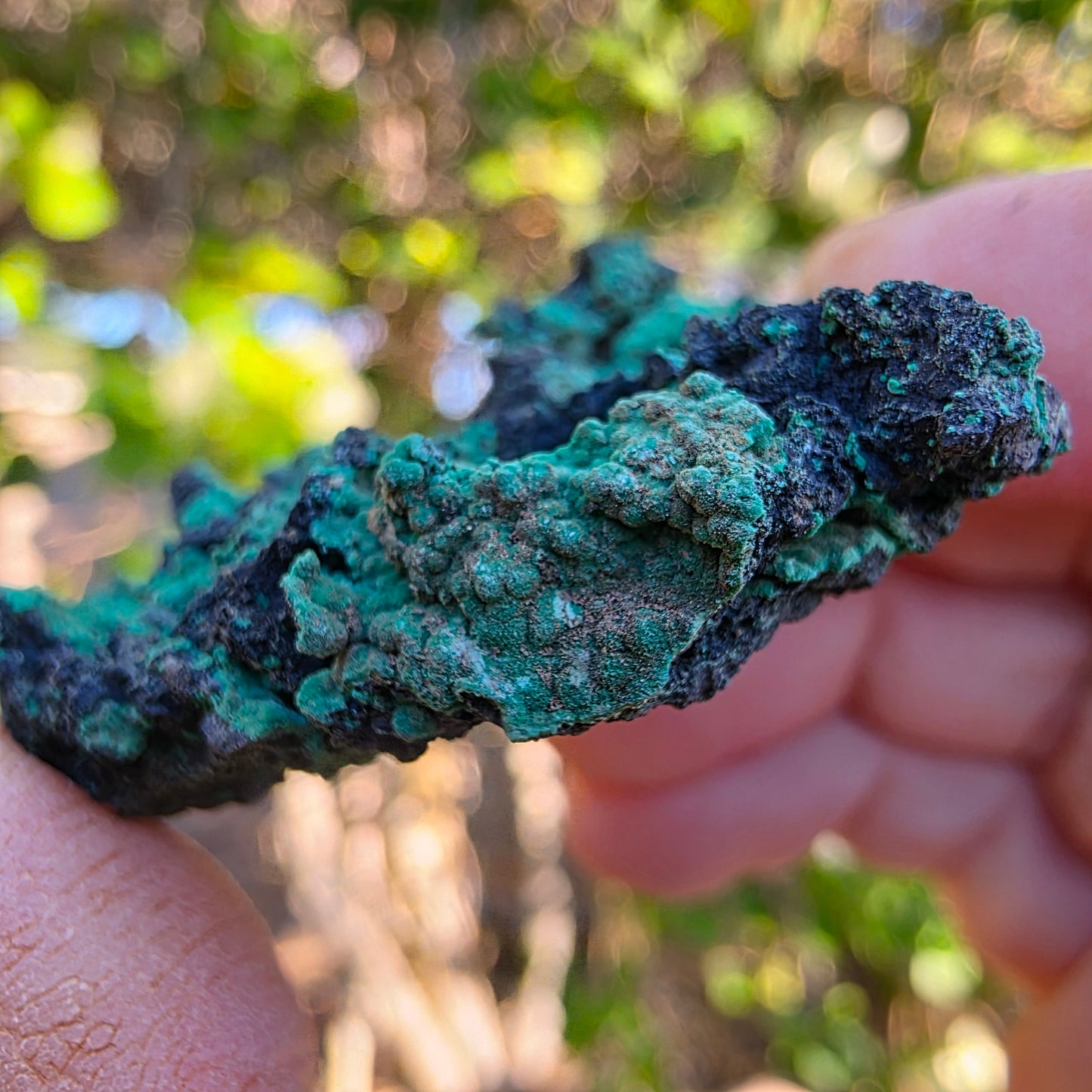 Copper Carbonate Mineral Specimen, Green Copper Ore Rock, Planet Mine, Arizona