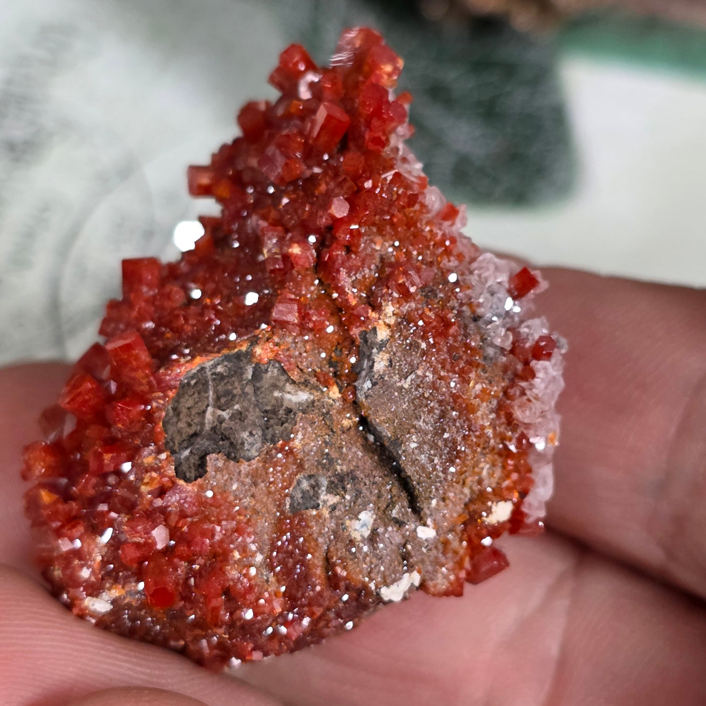 Arizona Vanadinite Rock | Red Crystals | La Paz County | Arizona | Raw Stone